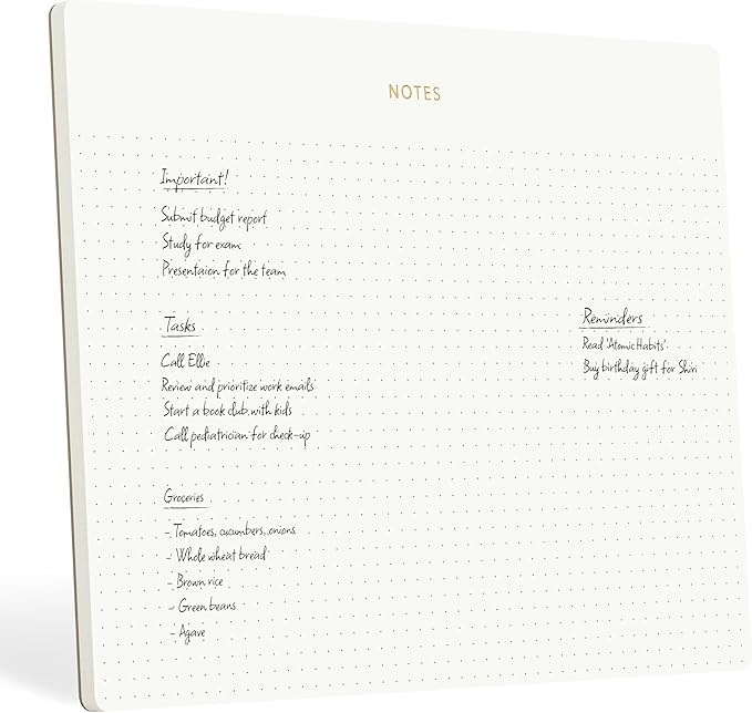 Pinesman - Mouse Pad Notepad for Professionals, 9.8" x 7.9", 50 Sheets by Pinesman