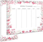 Weekly Planner Notepad Tear Off Set of 2 Weekly Calendar Pad 52 Undated To Do by Yoment-Enjoyyourmoment