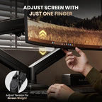SIAGO Dual Monitor Stand, 15 to 32 Inch Monitor Arm, Adjustable Monitors Mount - Image 4