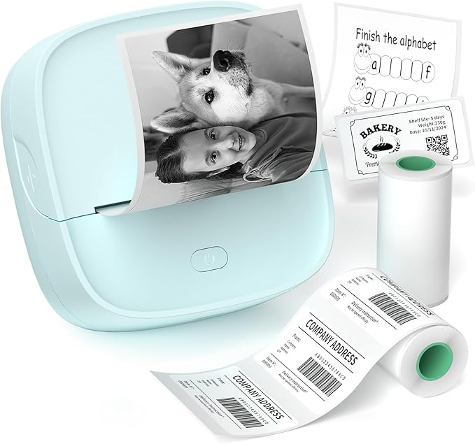 Gloryang JD-23 Sticker Printer, Mini Portable Thermal Printer Print Pod by Gloryang