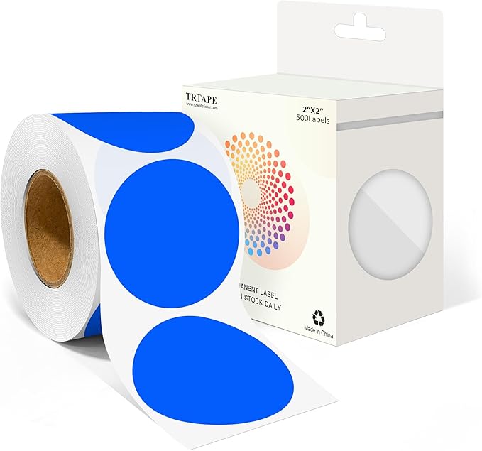 2 Inch Round Color Coding Labels by Unknown