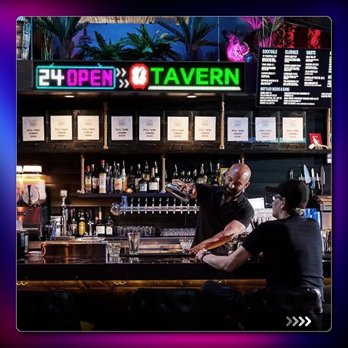 Large Programmable LED Sign, P5 Resolution Indoor Store LED Sign, - Image 4