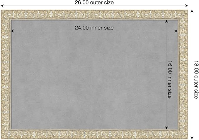 Amanti Art Silver Framed Magnetic Board 18x26 Medium Vision Board - Image 2