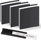 Realth C Channel Magentic Label Holders 50 Pack 0.5" x 2" by Realth