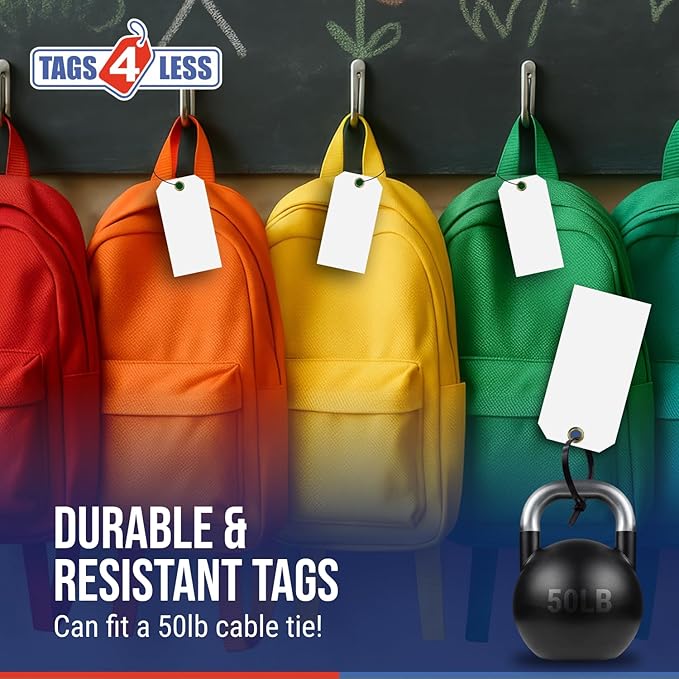 Tags 4 Less 15 Mil Waterproof Plastic Tags, Outdoor Tagging, Equipment Labeling - Image 5