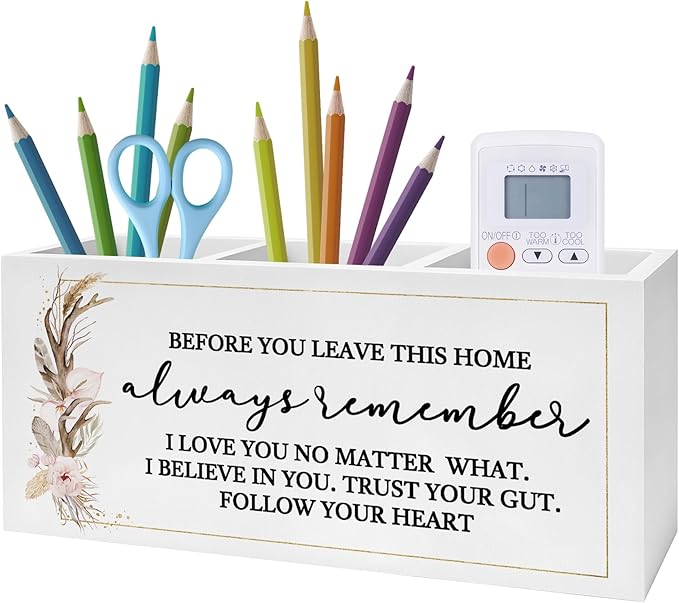 Exqcom Before You Leave This Home Pen Pencil Holder, Inspirational Gifts by Exqcom