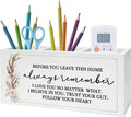 Exqcom Before You Leave This Home Pen Pencil Holder, Inspirational Gifts by Exqcom