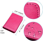 Wisdompro Business Card Holder, 2-Sided PU Leather Folio Name Card Holder - Image 5