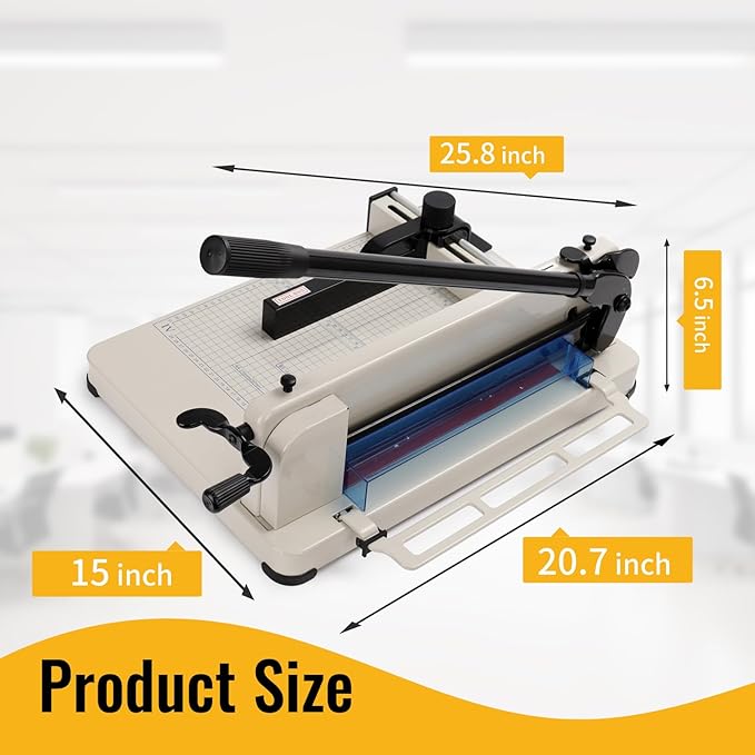 Guillotine Paper Cutter Heavy Duty 400 Sheet Capacity，Paper Cutter 12 Inch - Image 2