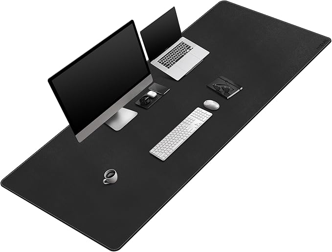 Mydours Extra-Long 67" x 24" Desk Mat, PU Leather Surface by Mydours