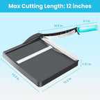 Scribanx Papercutter 12" Cut Length Guillotine Paper Cutter - Image 2