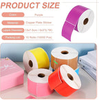 PATIKIL 1000Pcs Colored Coding Labels Stickers, 5x3 Inch Rectangle Inventory - Image 2