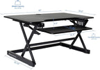 Rocelco 40" Large Height Adjustable Standing Desk BUNDLE - Image 7
