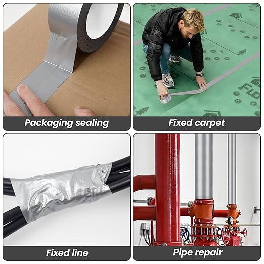 TOMAIX 16 Rolls Heavy Duty Duct Tape Bulk, 787 Yards, Waterproof & Strong - Image 6