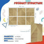 EVENRISING Large Acoustic Panels 6 Pack, Soundproof Wall Panels 23.6 x 23.6 - Image 2