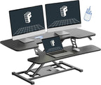 FLEXISPOT 40" Wide Standing Desk Converter Sit to Stand up Riser Height by FlexiSpot