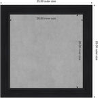 Amanti Art Black Framed Magnetic Board 25x25 Medium Vision Board - Image 2