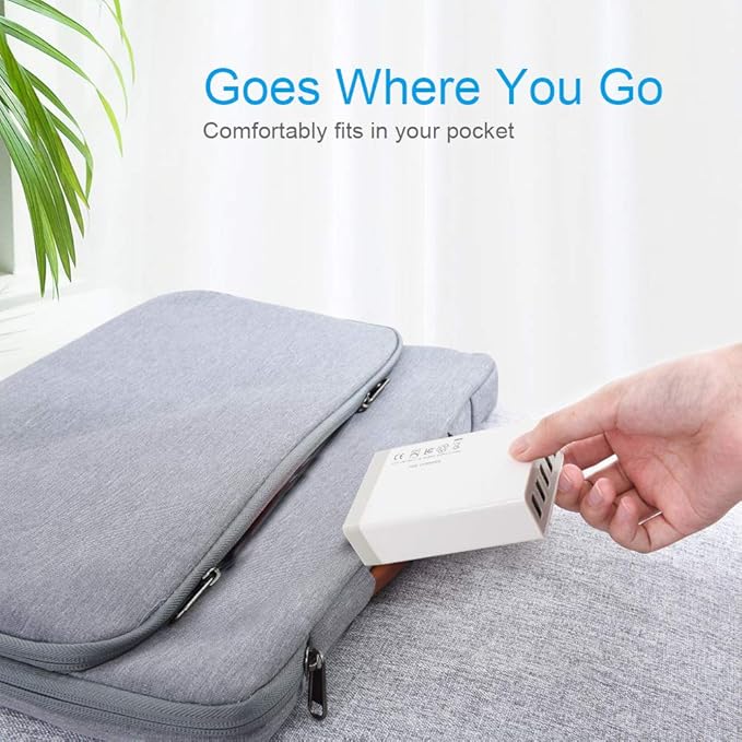 USB Wall Charger, Desktop USB Charging Station - Image 5