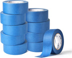 SEBETOW 10 Rolls Painters Tape 2 inch Bulk Painter Tape Blue Wide Roll