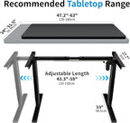BIZUM Electric Standing Desk Frame, Height Adjustable Sit Stand Desk Base - Image 3