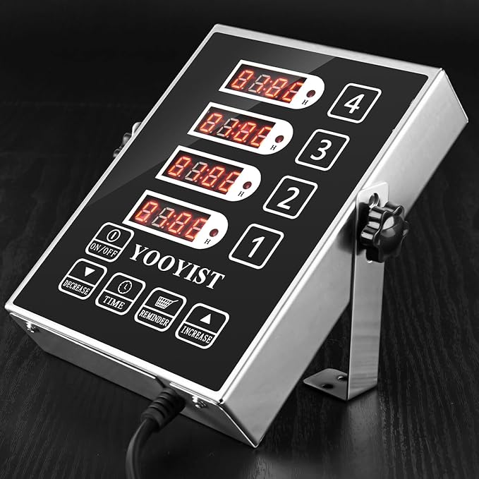 Precision Kitchen Timers for Cooking – 4 Channel Commercial Kitchen Timer - Image 3