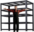 ZEUKMXOO 62" W 3050LBS Storage Shelves Unit, 5 Tier Heavy Duty Metal Shelving by Unknown
