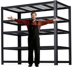 ZEUKMXOO 62" W 3050LBS Storage Shelves Unit, 5 Tier Heavy Duty Metal Shelving by Unknown