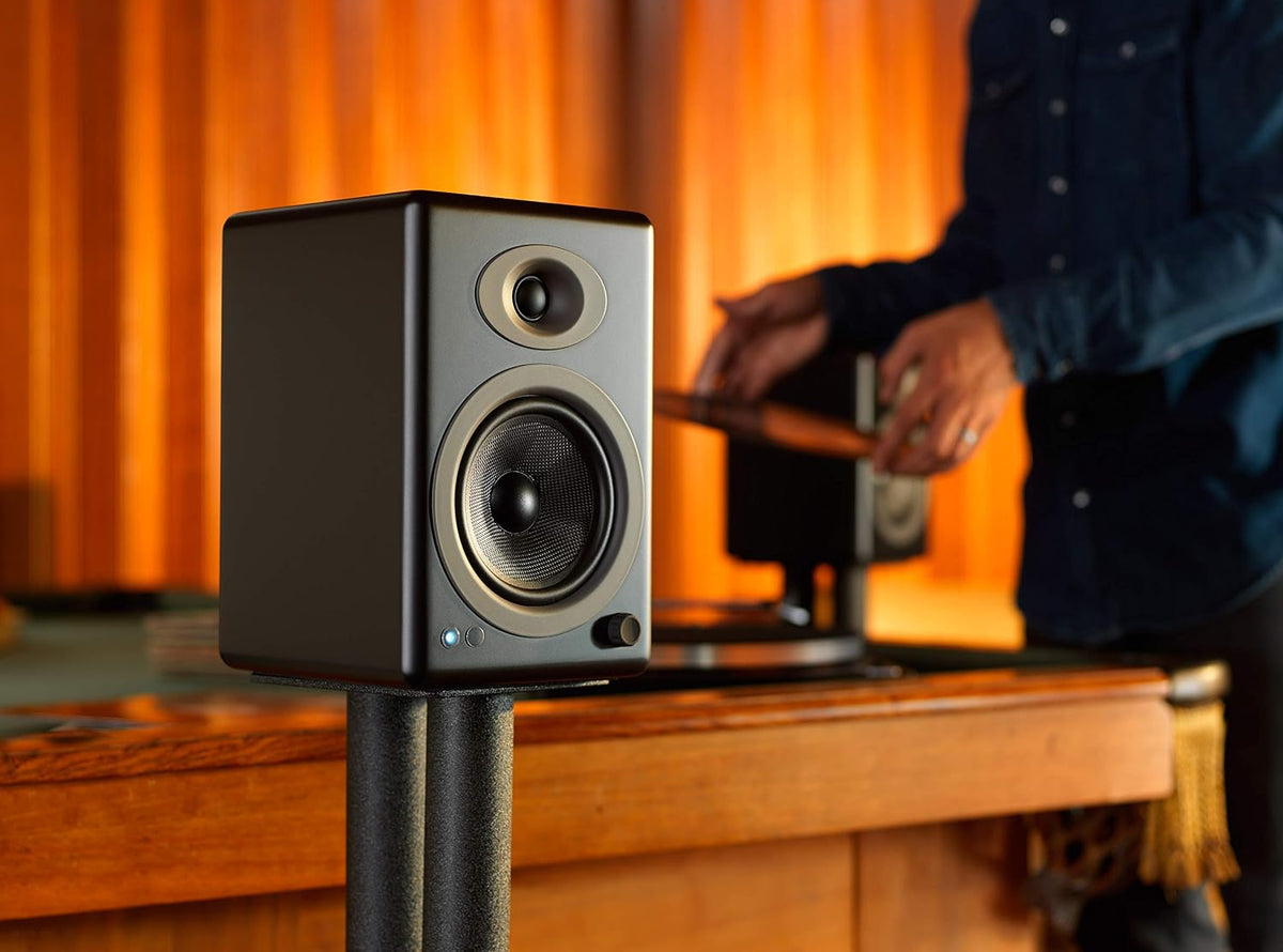 Audioengine A5+ Wired Bookshelf Speakers – Powered Speakers