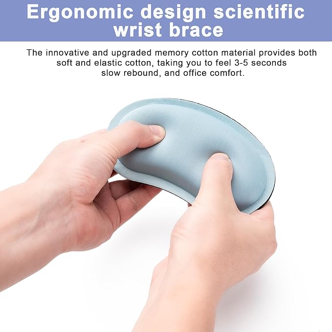 Hoewina Keyboard Wrist Rest, Ergonomic Wrist Rest, Superfine Fabric and Gel - Image 4