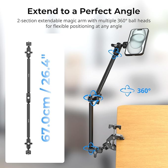 SMALLRIG Desktop Clamp Magic Arm Kit - Image 3