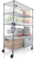 CRESCENT 48" W Storage Shelves 4000LBS Metal Shelving 5 Tier Wire Shelving Unit by CRESCENTHOUSEWARES