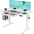 Claiks Standing Desk with Drawers, 48x24 Inch Electric Stand Up Desk by CLAIKS