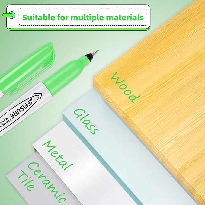 Green Ultra Fine Point Permanent Markers, 20 Pack, 0.4 mm, Precision Extra Fine - Image 2