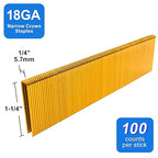 SimCos 18 Gauge 1/4" Narrow Crown Staples, Galvanized Upholstery Staples - Image 2
