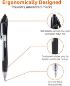 Amazon Basics Retractable Gel Ink Pens, Fine Point, Smooth Writing - Image 4