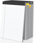Legal Pads 8.5 X11, Narrow Ruled Notepads, 6 Pack, 50 Sheet/Pad, Tear Off by Glyanlee