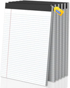 Legal Pads 8.5 X11, Narrow Ruled Notepads, 6 Pack, 50 Sheet/Pad, Tear Off by Glyanlee