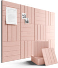 Fluxynara Felt Bulletin Board Tiles Large 48" x 36" Cork Board Alternative-12 by FLUXYNARA