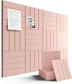 Fluxynara Felt Bulletin Board Tiles Large 48" x 36" Cork Board Alternative-12 by FLUXYNARA