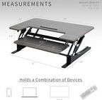 VIVO 36 inch Height Adjustable Stand Up Desk Converter, V Series, Quick Sit to - Image 4