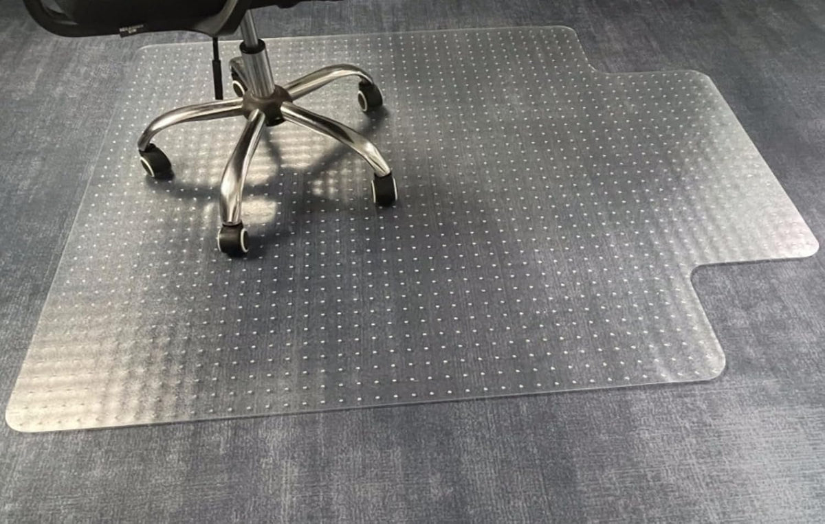 Office Chair Mat for Carpet, 36" x 48" Heavy Duty with Lip, Clear