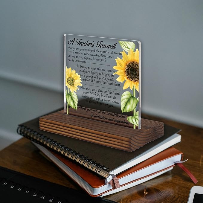 Happy Retirement Acrylic Desk Sign - Image 2