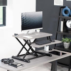 VIVO 26 inch Desk Converter, K Series, Height Adjustable Sit to Stand Riser - Image 2