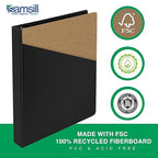 Samsill 3 Inch 3 Ring Binders, Made in USA, Economy Round Ring, 550 Sheet - Image 4