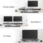 Fenge Acrylic Monitor Stand Riser, 42.5 Inches Dual Monitor Stand - Image 6