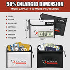 ROLOWAY Fireproof Bag 5200℉ Heat Insulated, Fireproof Money Bag - Image 4