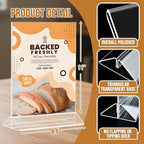 NICELINK 9 Pack Acrylic Sign Holder 8.5x11 Inch, Double Sided Clear Flyer - Image 3