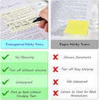 BAYTORY 1600 Sheets Transparent Sticky Notes - Image 5