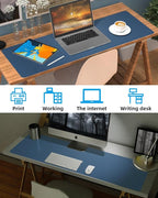 Desk mat Large, Leather Desk Pad Protector, Office Desk Mat, Mouse Pad - Image 6