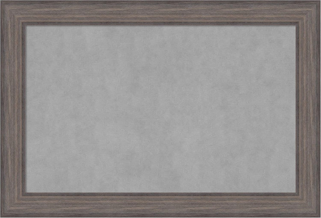 Amanti Art Grey Framed Magnetic Board 25x37 Large Vision Board